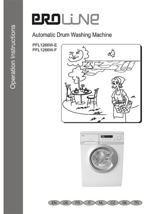 proline washing machine manual.